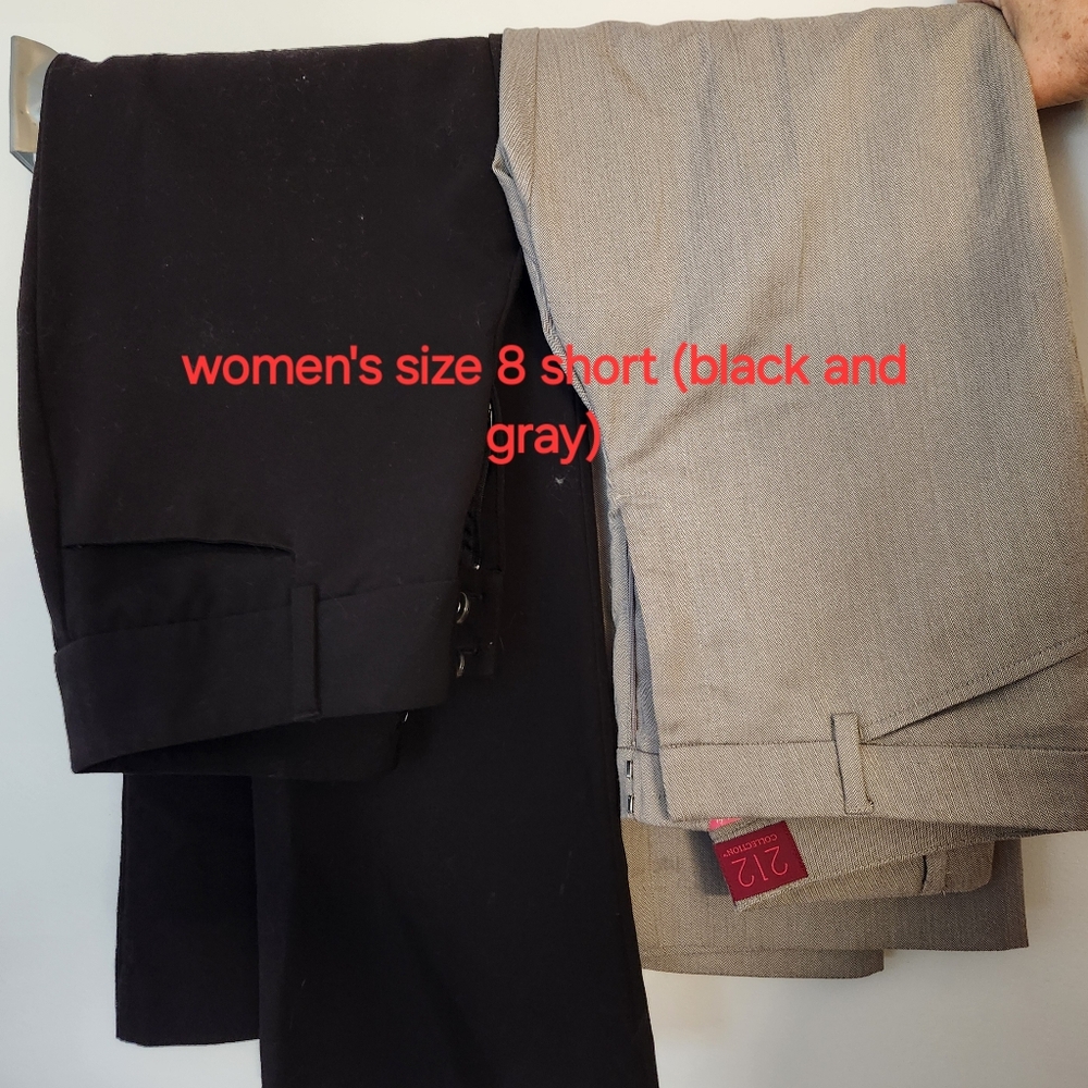 Women's dress pants, black and grey!